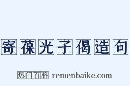 寄葆光子偈造句是什么意思的图片